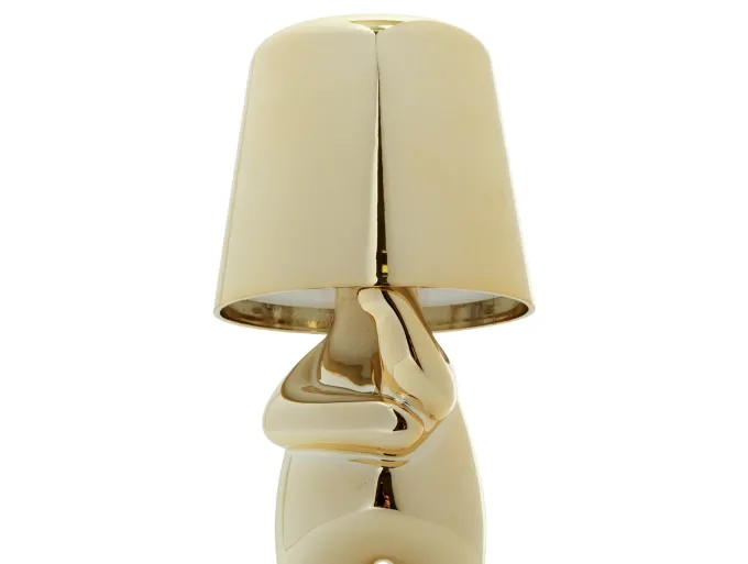 Leitmotiv Tafellamp Glossy AJ goud