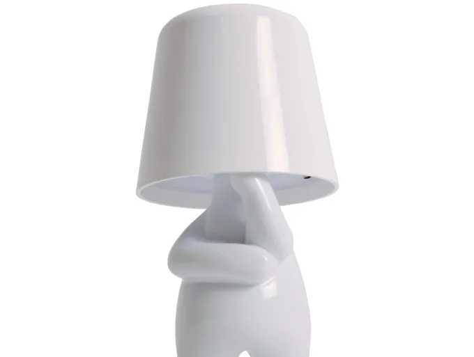 Leitmotiv Tafellamp Glossy AJ wit