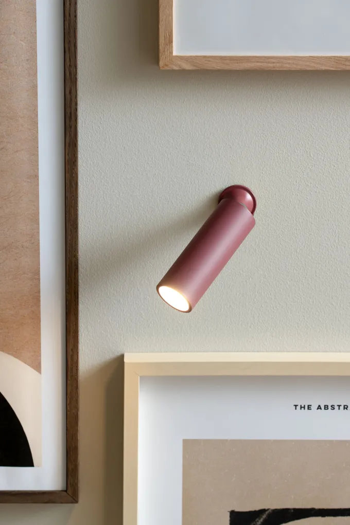Leitmotiv Wandlamp magnetisch Paris - Burgundy rood