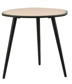 Light en Living Bijzettafel 54x45,5x48 cm DIVO spiegel bruin glas+zwart
