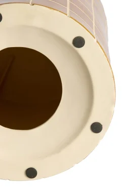 Light en Living Bijzettafel Ø33x44 cm MAUCHO keramiek cognac+crème
