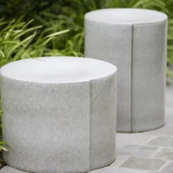 Light en Living Bijzettafel Ø42x34 cm CHULILLA keramiek grijs