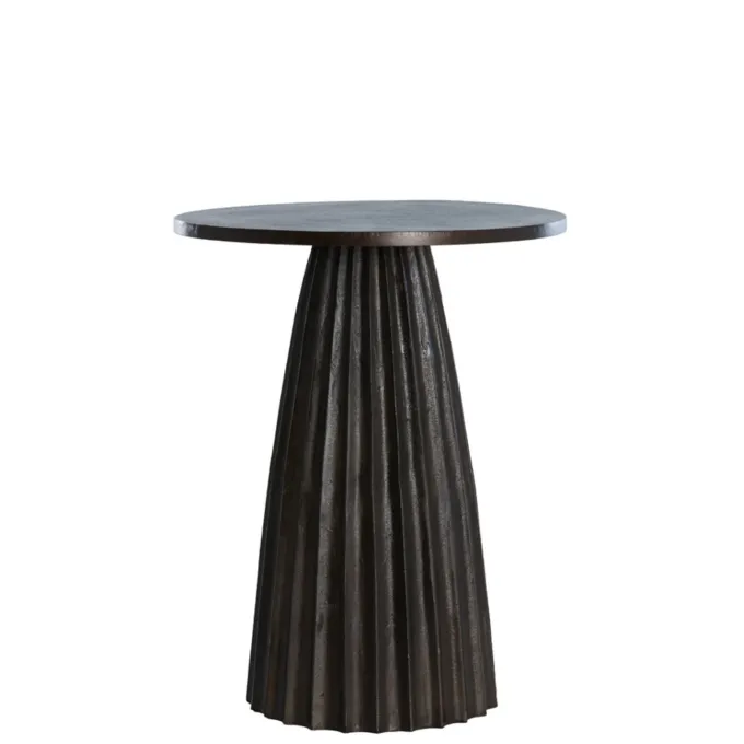 Light en Living Bijzettafel Ø40x51 cm VEGLIA mat donker bruin