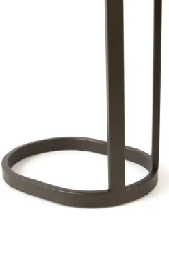 Light en Living Bijzettafel 30x23x60 cm LURO marmer zand+mat bruin-brons