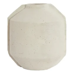 Light en Living Bloempot deco 35x32x57 cm NORIC mat crème