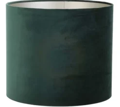 Light en Living Cilinder Lampenkap Velours Dutch Green - Diverse Maten