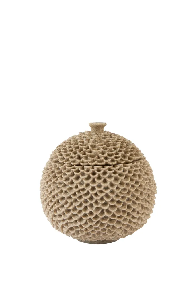 Light en Living Deco box Ø16,5x16,5 cm COLDROS zand