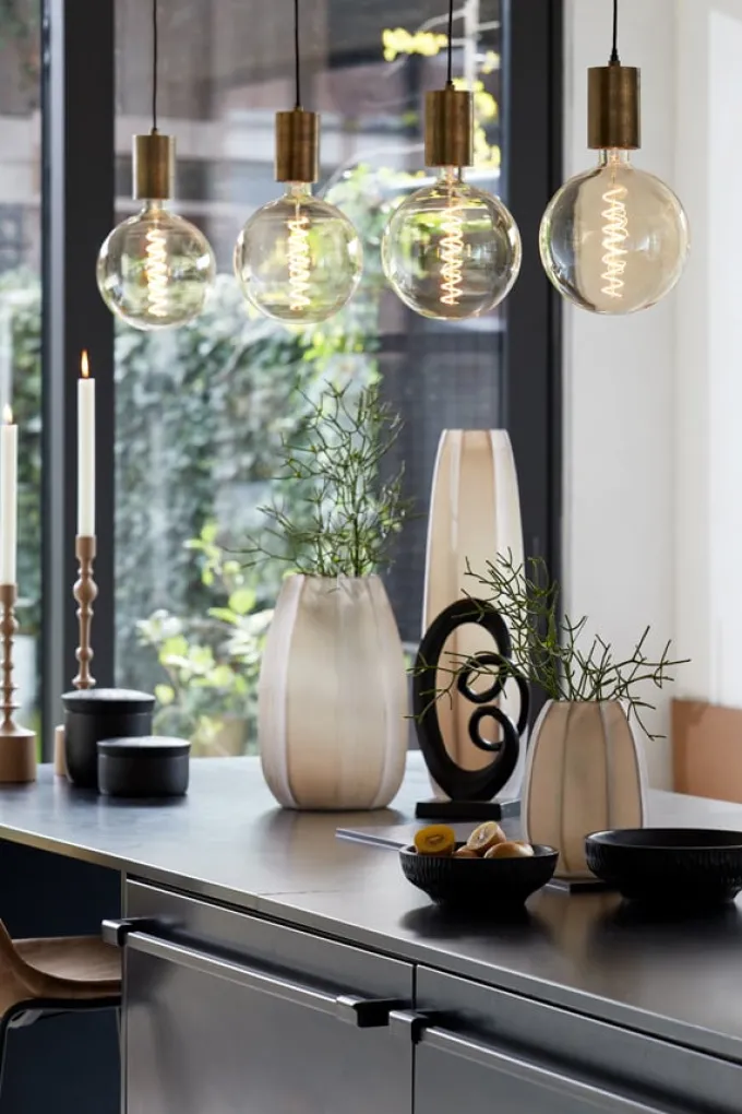 Light en Living Deco LED globe Ø20x26 cm LIGHT 4W amber E27 dimbaar