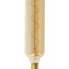 Light en Living Deco LED staaf Ø6,5x26 cm - Amber glas - 4W E27 dimbaar