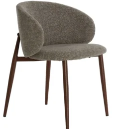 Light en Living Eetkamerstoel 57x56x74 cm ALUKO zwart-licht bruin+bruin