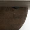 Light en Living Eettafel Ø120x76 cm SOY marmer zand+mango hout choco bruin