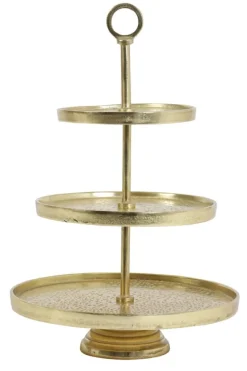 Light en Living Etagere 3 laags LUTEK Goud - Light & Living