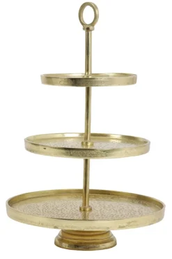 Light en Living Etagere 3 laags LUTEK Goud - Light & Living