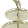 Light en Living Etagère 2-laags FOGLIA goud - Stijlvolle etagère voor hapjes