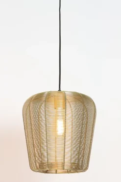 Light en Living Hanglamp Adeta in zwart of goud - Stijlvolle draadlamp in diverse maten