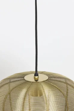Light en Living Hanglamp Adeta in zwart of goud - Stijlvolle draadlamp in diverse maten