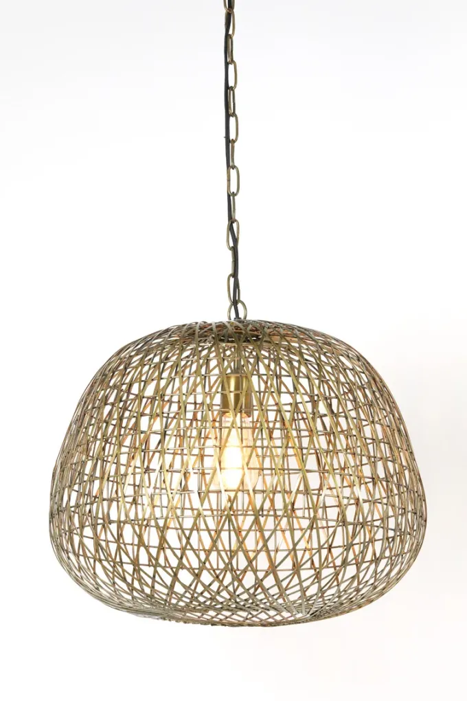 Light en Living Hanglamp Alwina | Antiek Brons 50 x 50 x 44 cm
