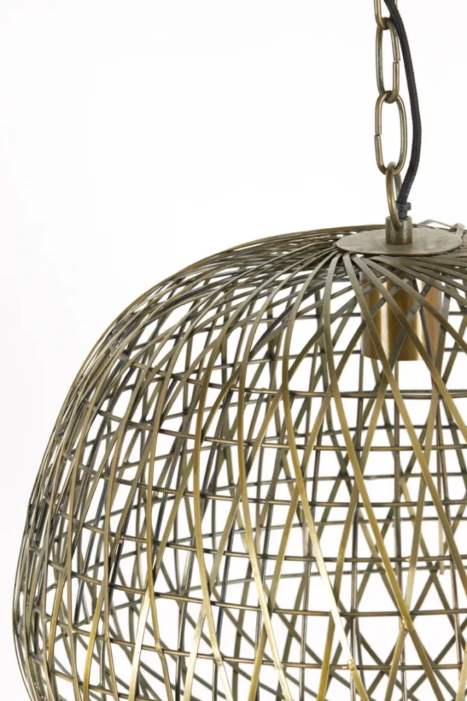 Light en Living Hanglamp Alwina | Antiek Brons 50 x 50 x 44 cm