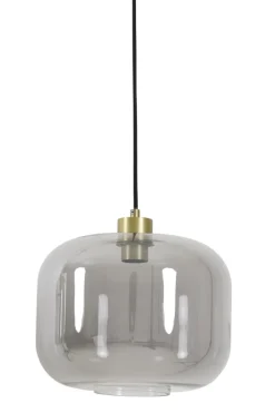 Light en Living Hanglamp JESSIE smoke glas Ø29,5x23 cm van Light & Living