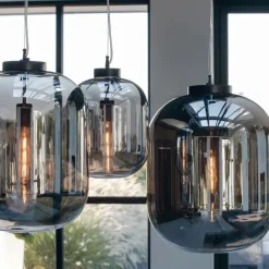 Light en Living Hanglamp JULIA Glas Smoke van Light & Living
