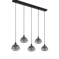 Light en Living Hanglamp Kai smoke glas 104x12,5 cm