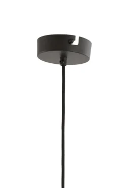 Light en Living Hanglamp Kalenga met bruine kralen Ø 36 cm