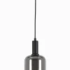 Light en Living Hanglamp LEKAR Ø21x37 cm - Zwart & Smoke Glas
