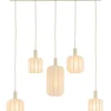 Light en Living Hanglamp 5L 105x19,5x123 cm TUFIA linnen cream