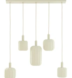 Light en Living Hanglamp 5L 105x19,5x123 cm TUFIA linnen cream