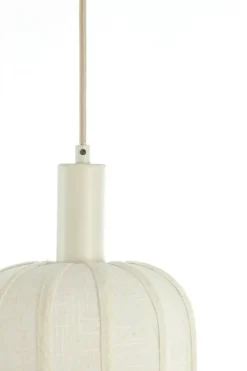 Light en Living Hanglamp 3L 80x21x34 cm TUFIA linnen cream