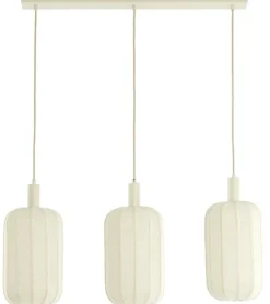 Light en Living Hanglamp 3L 80x21x34 cm TUFIA linnen cream