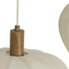 Light en Living Hanglamp 10L 144x49x200 cm HUXI houtprint + linnen crème