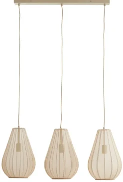 Light en Living Hanglamp 3L 80x8x40 cm ITELA zand