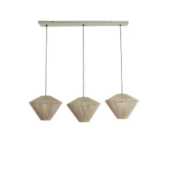 Light en Living Hanglamp 3L 120x42x130 cm FELIDA crème