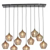 Light en Living Hanglamp 10L 120x25x29,5 cm ALVARO antiek brons