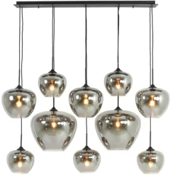 Light en Living Hanglamp Mayson Smoke met 10 lampen - Light & Living