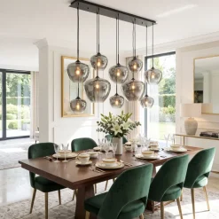 Light en Living Hanglamp Mayson Smoke met 10 lampen - Light & Living