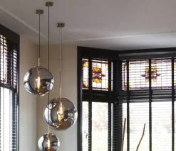 Light en Living Hanglamp MEDINA antiek brons met smoke glas - 2 maten