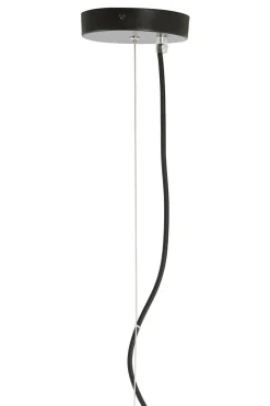 Light en Living Hanglamp MISTY glas smoke + mat zwart - 2 maten