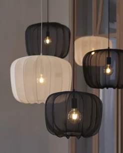 Light en Living Hanglamp PLUMERIA zwart Ø40x30 cm - Sfeervolle Designverlichting