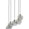 Light en Living Hanglamp RAKEL 5-lichts Ø61x66 cm Antiek Brons & Smoke