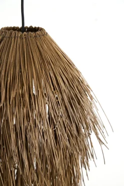 Light en Living Hanglamp Ø45x60 cm ARISCO rotan donker bruin