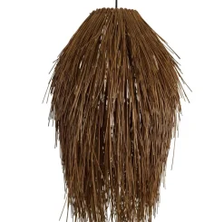 Light en Living Hanglamp Ø54x74 cm ARISCO rotan donker bruin