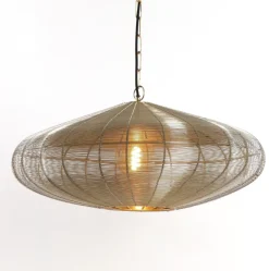 Light en Living Hanglamp Ø60x23 cm BAHOTO lichtgoud