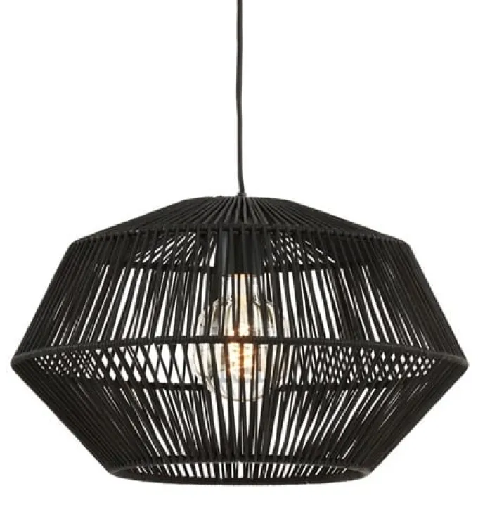 Light en Living Hanglamp Ø40x24 cm DEYA mat zwart