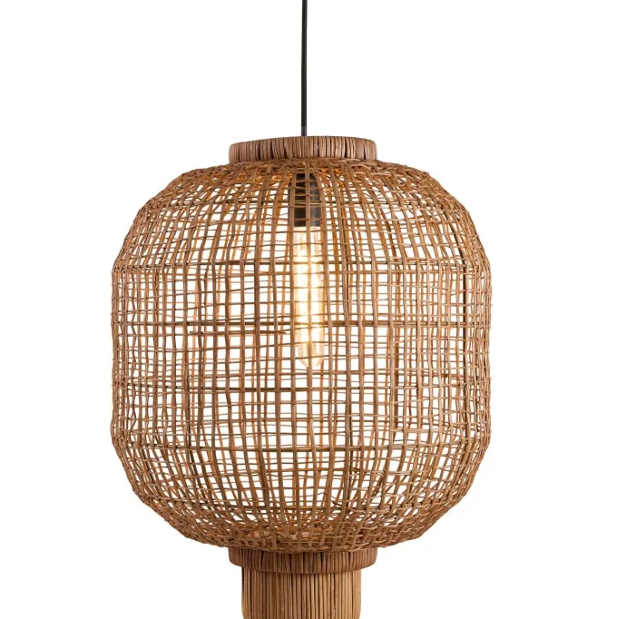 Light en Living Hanglamp Ø42x53,5 cm DORZAN rotan bruin
