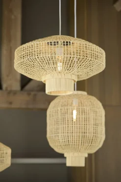Light en Living Hanglamp Ø42x53,5 cm DORZAN rotan naturel