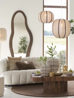 Light en Living Hanglamp Ø51x48 cm ESMIRIA natural+donkerbruin