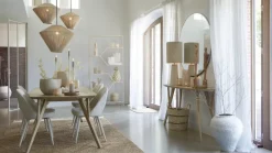 Light en Living Hanglamp Ø56x43 cm FELIDA crème