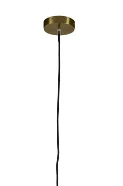Light en Living Hanglamp Ø35x21 cm MINDELO glas amber+goud